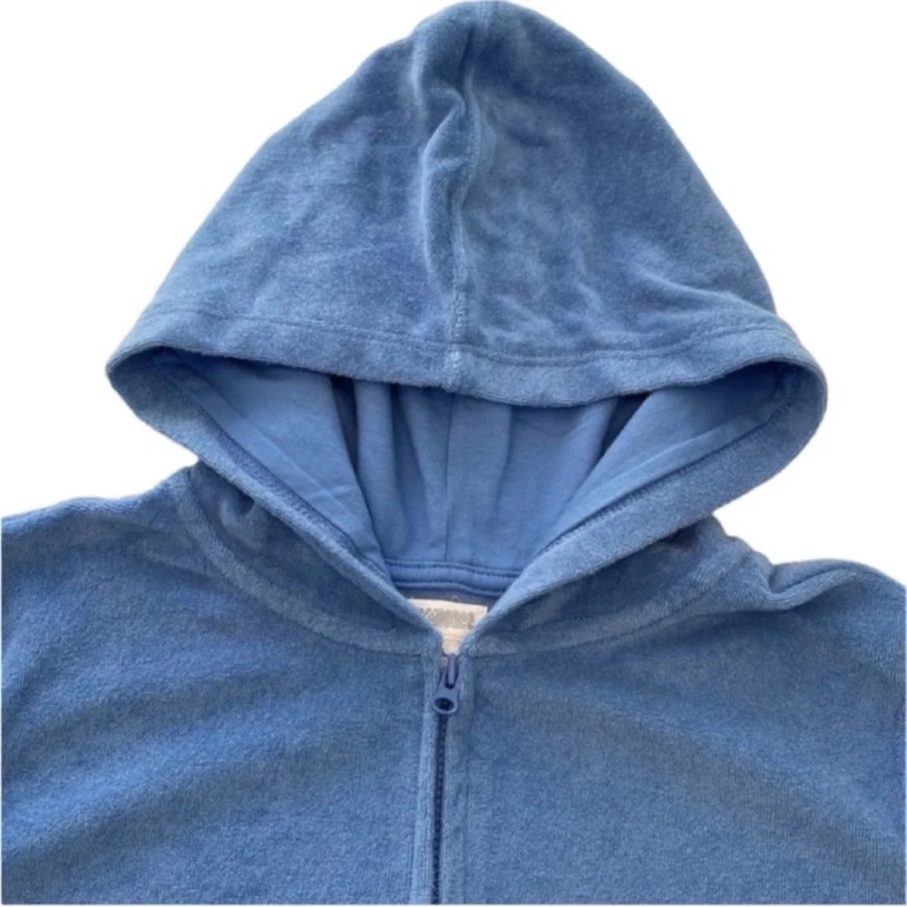 Gymboree Terrycloth Hooded Jacket Zip Up Cornflower Blue NWT Girls Size 14 (XL)
